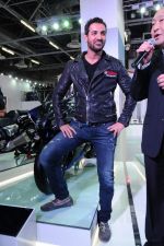 John Abraham at Auto Expo in Delhi on 7th Feb 2014